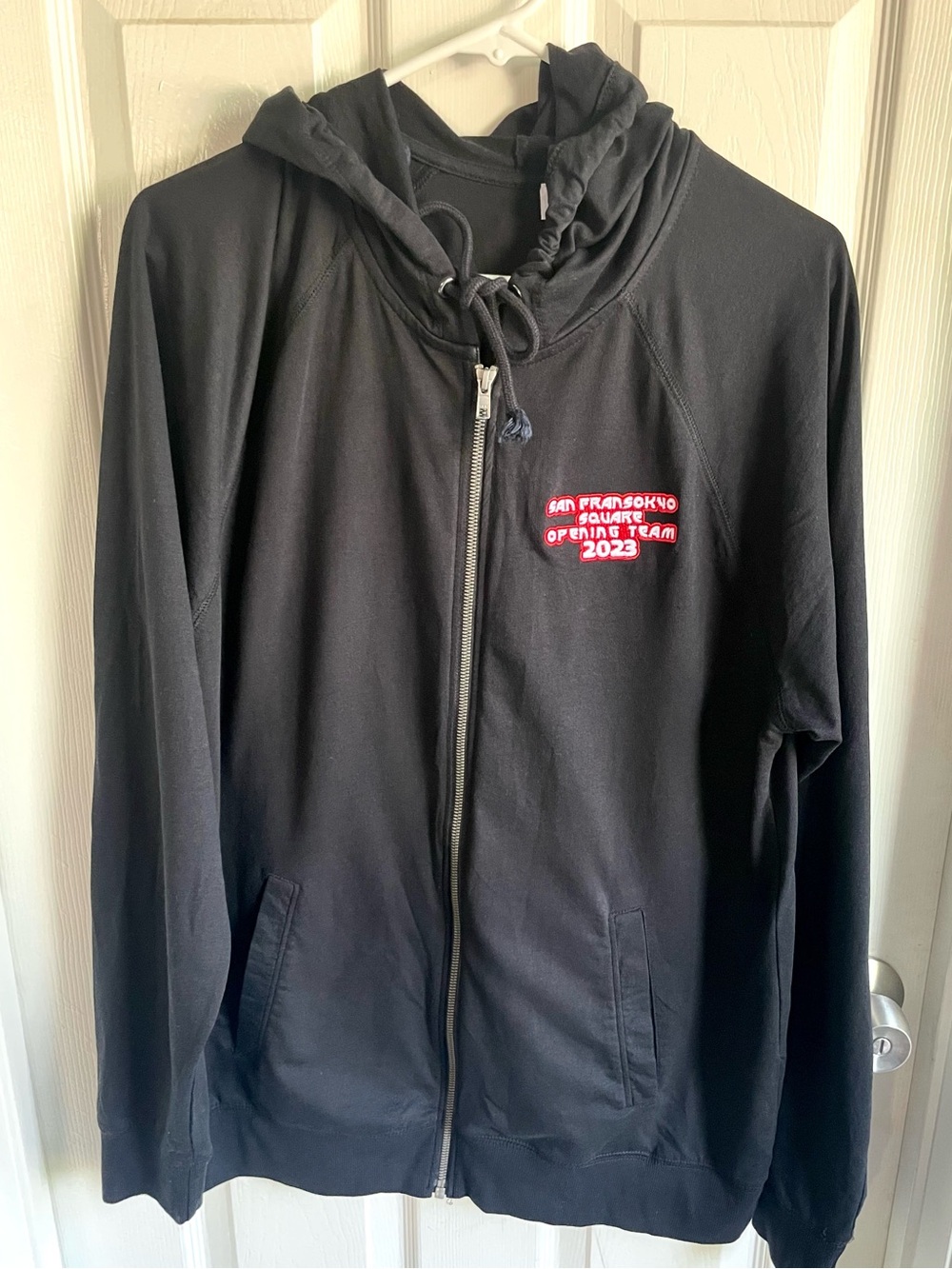 Exclusive San Fransokyo Opening Team 2023 black full-zip hoodie